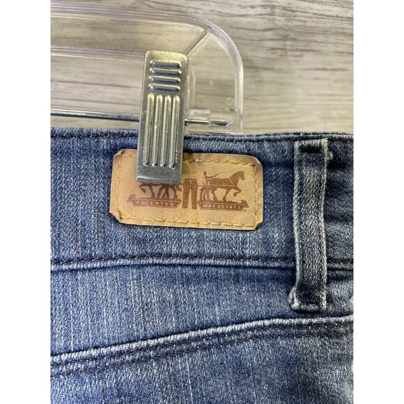 Levis Jeans Womens 16M Blue Mid Rise Skinny Stretch Denim Button Fly Pockets - Picture 10 of 16